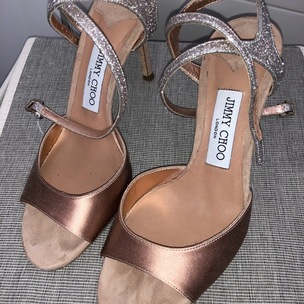 Jimmy Choo blush heels